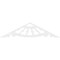 Ekena Millwork Pitch Wagon Wheel Architectural Grade PVC Gable Pediment, 60"W x 15"H x 1"P (6/12) GPP060X015X100WAG - alternate 3